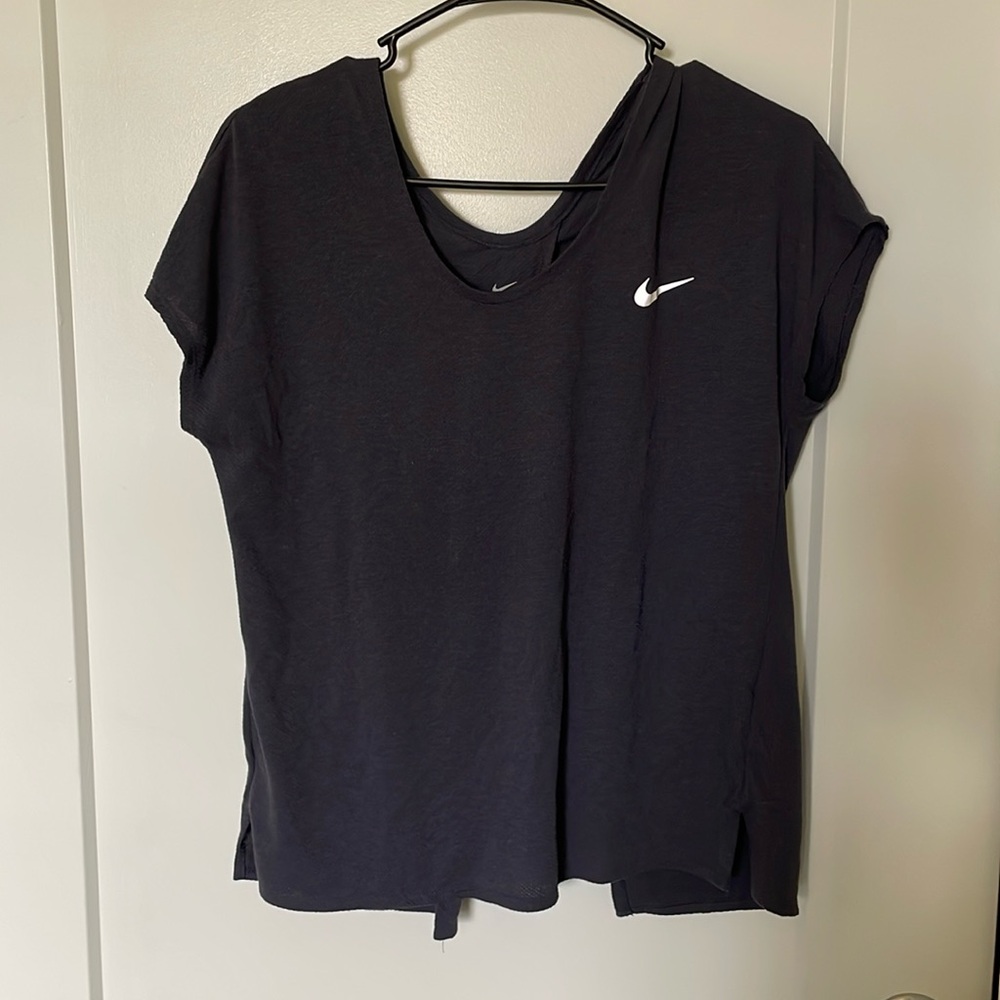 Open back Nike shirt